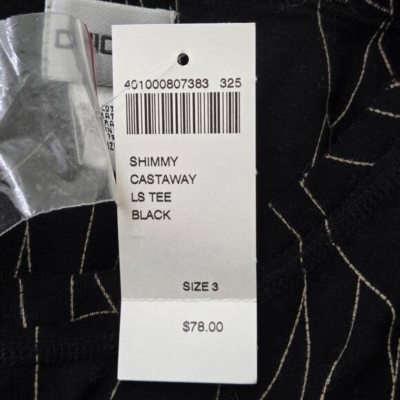 Chico's VTG Womens Bohemian Mixed Media Art to Wear Outline Top SZ XL 16 NWT - Picture 8 of 10